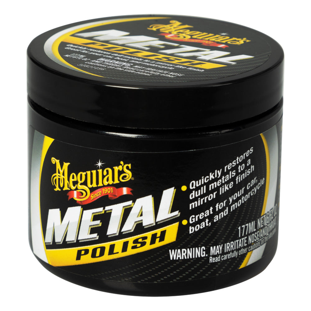 Meguiar's Metal Polish - G211606 - 6oz for Uncoated Metals