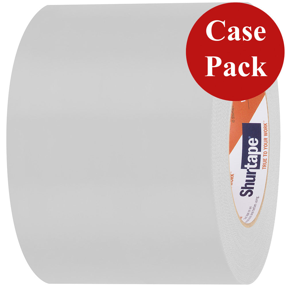 Shurtape 105737C UV-Resistant Marine Heat Shrink Tape - 3.78 Inch x 60 Yard Roll - Serrated Edge White (Case of 12 Rolls)