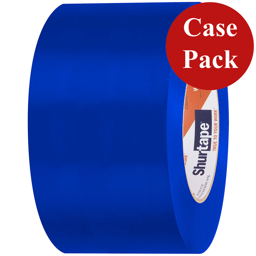 Shurtape 105739C UV-Resistant Marine Heat Shrink Tape - 72MM x 55M Roll - Straight Edge Blue