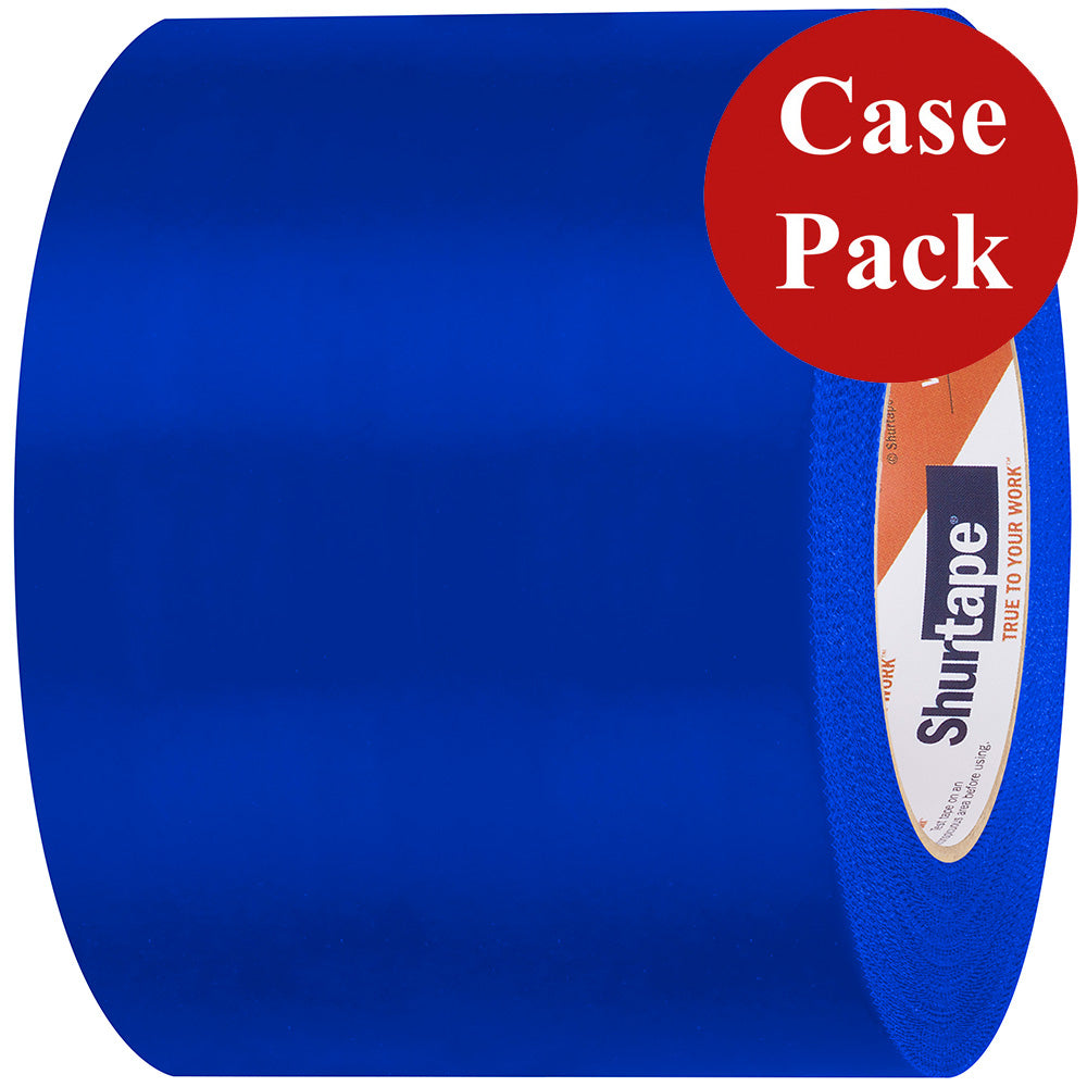 Shurtape 105743C UV-Resistant Marine Heat Shrink Tape - 96MM x 55M Roll - Serrated Edge Blue