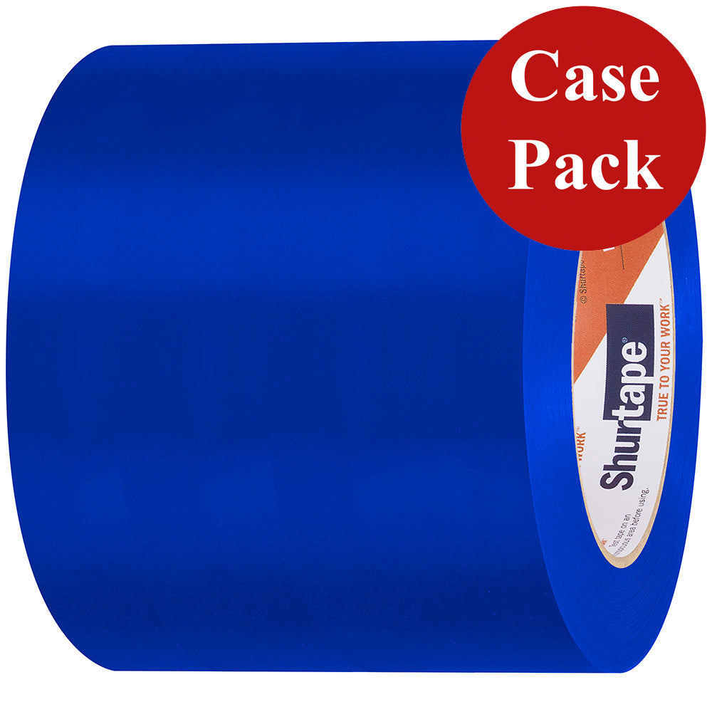 Shurtape 105750C UV-Resistant Marine Hull Preservation Tape - 96MM x 33M Roll - Straight Edge Blue