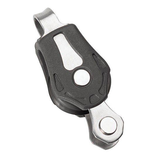 Barton Marine N00111 Size 0 20mm Plain Bearing Pulley Block with Single Fixed Eye & Becket