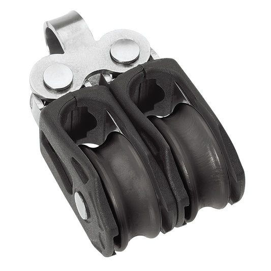 Barton Marine N00210 Size 0 20mm Plain Bearing Pulley Block Double Fixed Eye