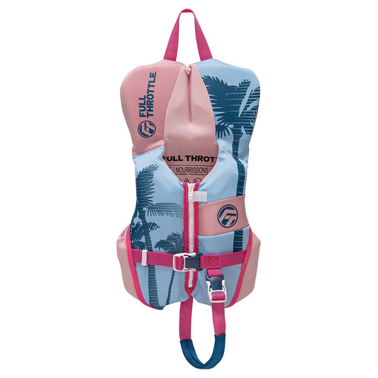 Full Throttle Infant Rapid-Dry Flex-Back Life Jacket - Pink (Part No: 142200-105-000-25)
