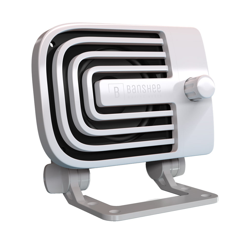 Banshee Marine Active External VHF Speaker - White BAR-VA-1W