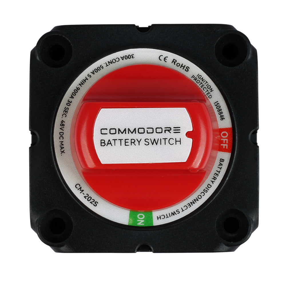 Commodore CM-202S On/Off Battery Disconnect Switch for Marine and RV Use