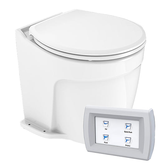 Commodore CM6RMT Deluxe Flush Electric Toilet with Raw Water Pump
