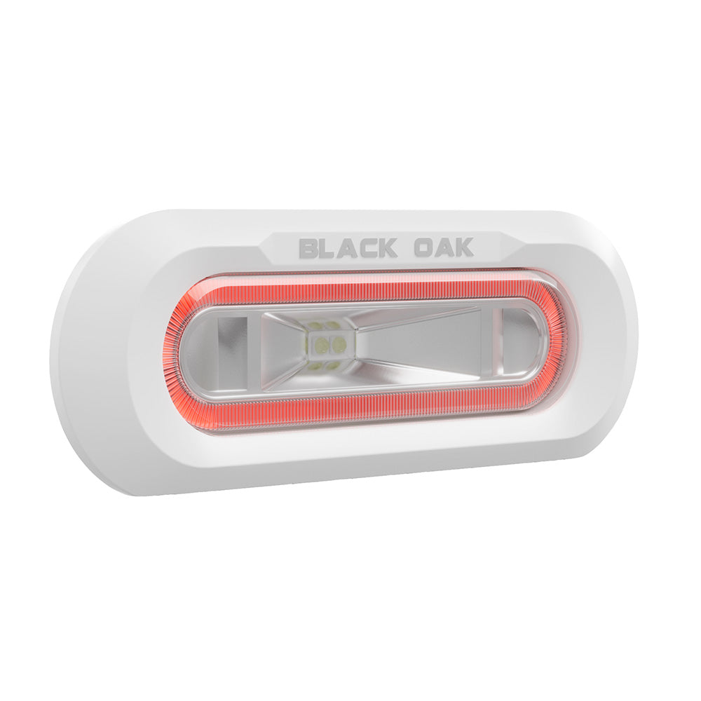 Black Oak LED MLPS-FR Low Pro Marine Spreader Light - Flush Mount with Red LED