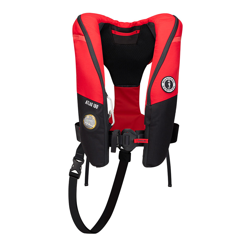 Mustang Survival Atlas 190 DLX Open Ocean Inflatable PFD - Red/Black - MD3195E1-123-0