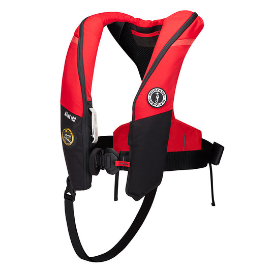 Mustang Survival Atlas 190 DLX Open Ocean Inflatable PFD - Red/Black - MD3195E1-123-0