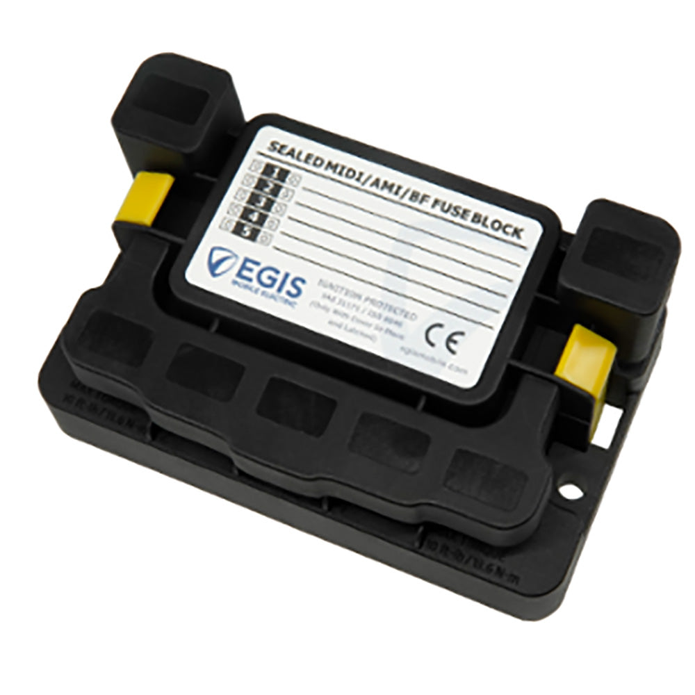 Egis Mobile Electric MIDI 5x Fuse Block with Sealed Cover - Part Number 3908