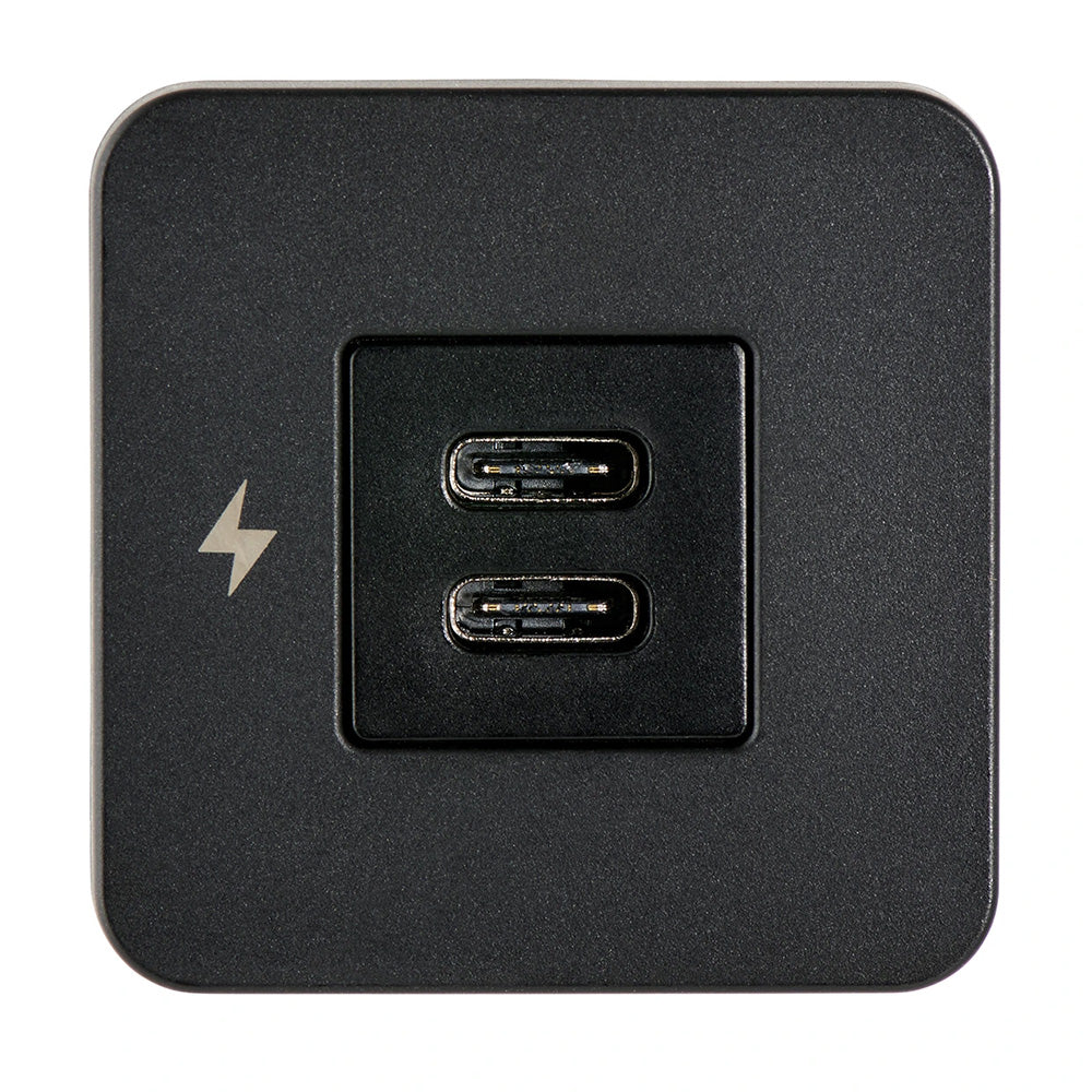 Scanstrut TILE USB-C Interior Charging Socket SC-TILE-20 - 12/24V - Black Bezel
