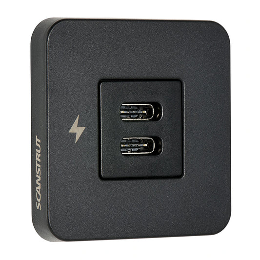 Scanstrut TILE USB-C Interior Charging Socket SC-TILE-20 - 12/24V - Black Bezel