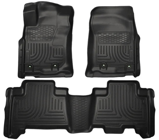Husky Liner 1013 Weatherbeater Front & Second Row Floor Liners for Toyota 4Runner – Black