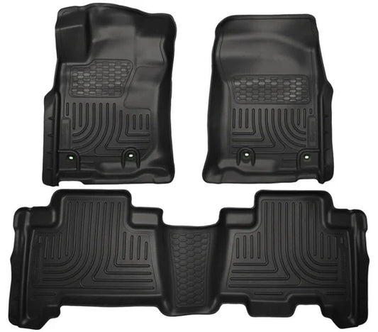 Husky Liner 1013 Weatherbeater Front & Second Row Floor Liners for Toyota 4Runner – Black
