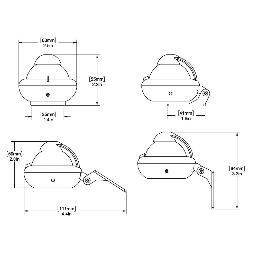 Ritchie X - 10 - A RitchieSport Automotive Compass - Bracket Mount - Gray - gca - commerce