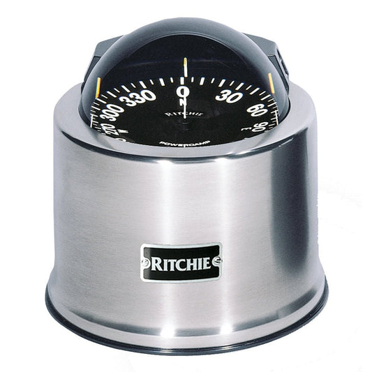 Ritchie SP - 5 - C GlobeMaster Compass - Stainless Steel Pedestal Mount - 12V Lighting - gca - commerce