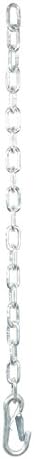 Curt Manufacturing 80313 Grade 30 Plus 1/4 Inch x 24 Inch J27 Steel Chain for Heavy-Duty Applications