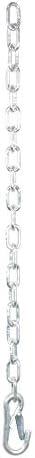 Curt Manufacturing 80313 Grade 30 Plus 1/4 Inch x 24 Inch J27 Steel Chain for Heavy-Duty Applications