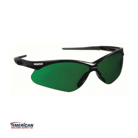 KleenGuard V30 Nemesis™ Safety Glasses – IRUV Shade 5, Polycarbonate Lens, Black Frame, Uncoated – 25671