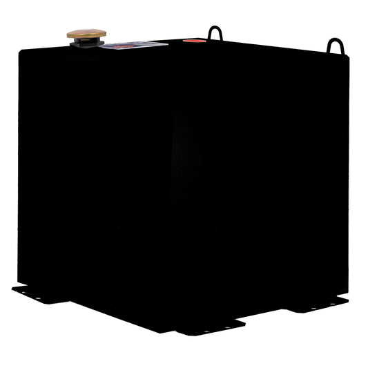 Better Built 50 Gallon Black Steel Transfer Tank - Square Design for Heavy Duty Use