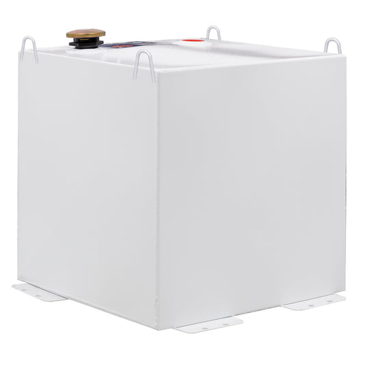 Better Built 50 Gallon White Steel Square Transfer Tank - Durable Fuel and Liquid Storage Solution