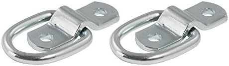 Curt Manufacturing 83731 1200 lb Capacity Zinc Plated D-Ring (2 Pack)