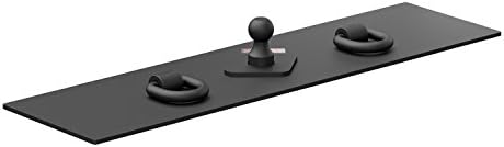 Curt Manufacturing Flat Hitch Plate 13 x 48 Inches with 2 1/2-Inch Welded D-rings, Part 65500