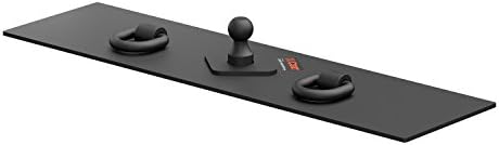 Curt Manufacturing Flat Hitch Plate 13 x 48 Inches with 2 1/2-Inch Welded D-rings, Part 65500