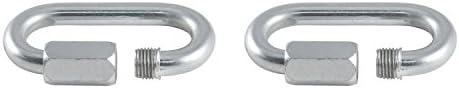 Curt Manufacturing 82903 5/16 Inch Quick Link (2 Pack) for Secure Chain and Cable Connections