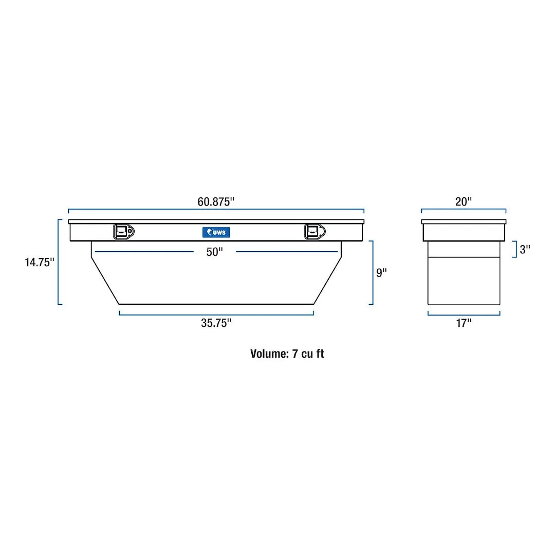 UWS/United Welding Services TBS-60-A Single Lid for S10/Col/Tac Crew/Tndra S PO Rt
