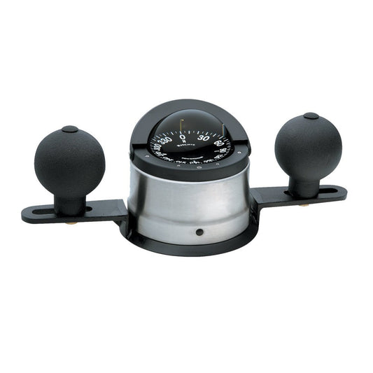 Ritchie B - 200P Navigator Steel Boat Compass - Binnacle Mount Stainless Steel/Black - gca - commerce