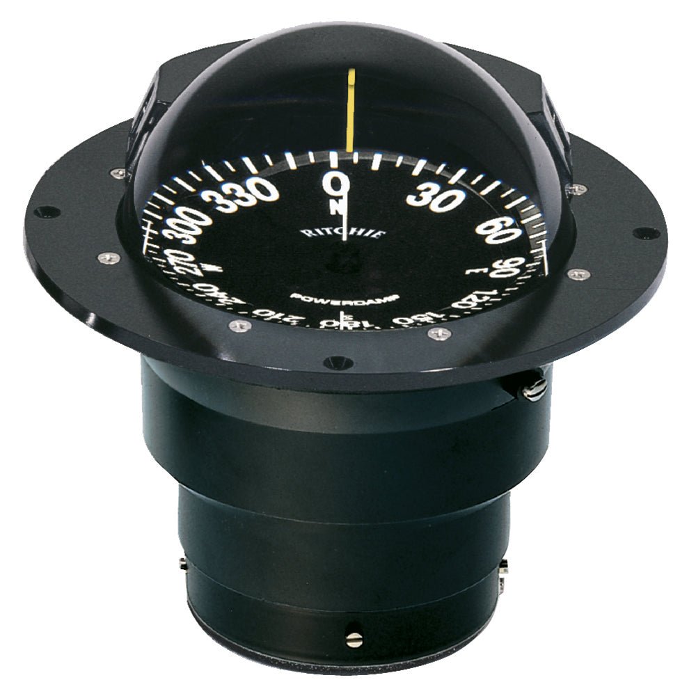 Ritchie FB - 500 Globemaster Compass - Flush Mount - Black - 12V - 5 Degree Card - gca - commerce