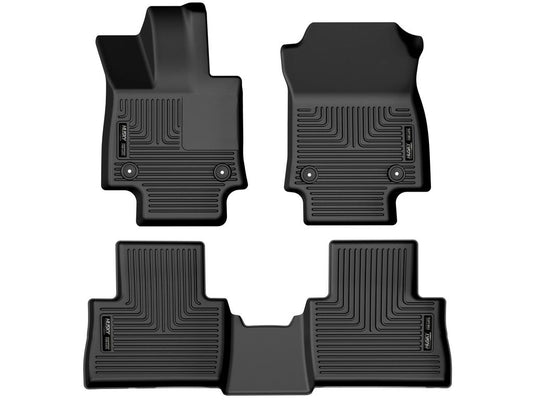 Husky Liners 95901 Weatherbeater Front & Second Seat Floor Liner for Chevrolet Silverado 2500, Black
