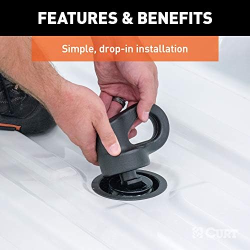 Curt Manufacturing 60669 OEM Puck System Gooseneck Ball Bracket for 6.75 ft Silverado/Sierra 2500/3500 Bed