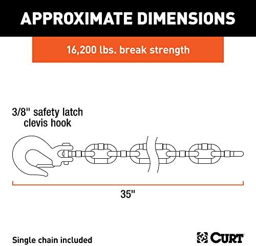 Curt Manufacturing 80315 Grade 43 Plus 3/8 Inch x 31 Inch Trailer Chain