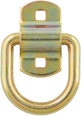 Curt Manufacturing 83740 3600 lb Capacity Yellow Zinc Plated Hitch D-ring with Mounting Bracket