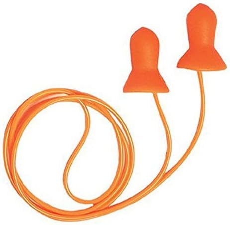 Honeywell Howard Leight QD30 Quiet Multiple-Use Earplugs Corded, 26 NRR, Orange/Blue – 100 Pairs