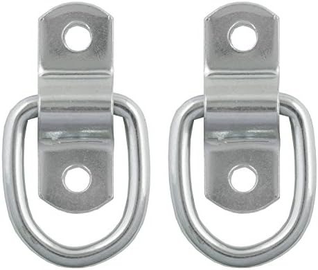 Curt Manufacturing 83731 1200 lb Capacity Zinc Plated D-Ring (2 Pack)