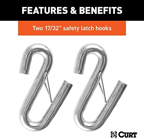 Curt Manufacturing Trailer Safety Cable 7500 lb Capacity - Part 80176