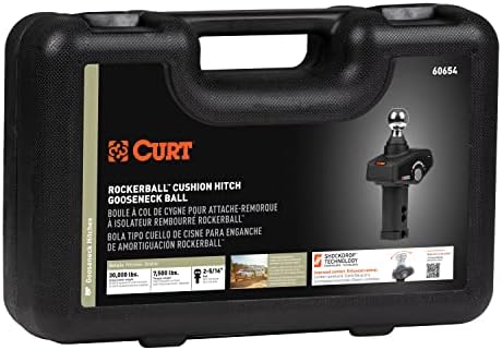 Curt Manufacturing Rockerball 2 5/16 Inch Cushion Hitch Gooseneck Ball (Part #60654)