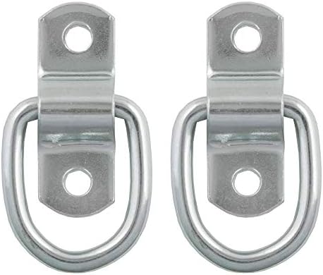 Curt Manufacturing 83731 1200 lb Capacity Zinc Plated D-Ring (2 Pack)