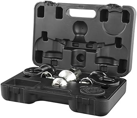 Curt Manufacturing OEM Compatible Gooseneck Ball and Safety Chain Anchor Kit for Ford GMS Titan X D - Part 60692