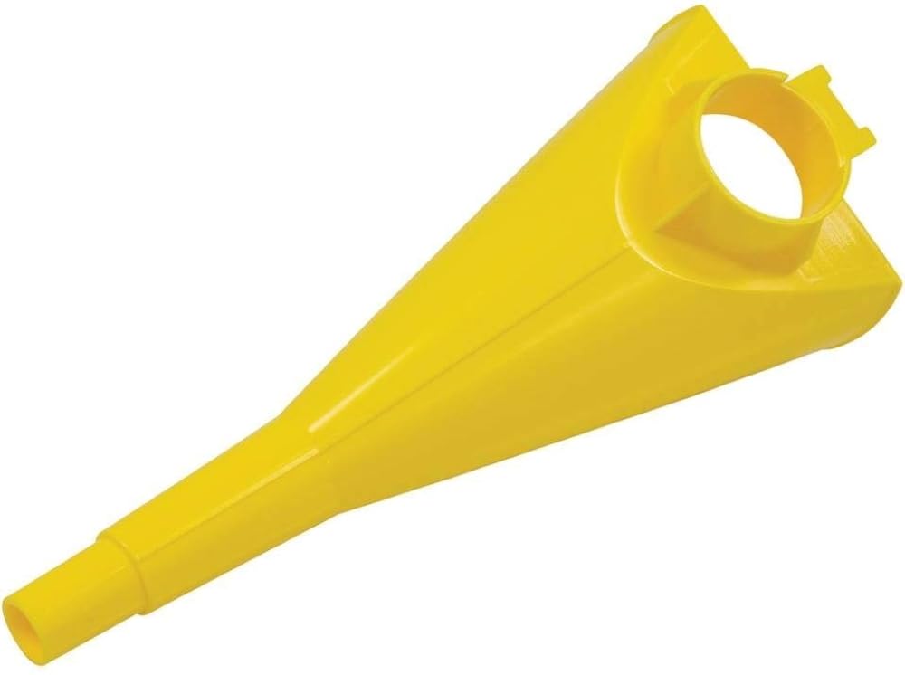 Eagle Plastic Funnel for Type I Metal Safety Cans, 5"x 7"x 12", Made of Chemically Resistant High-Density Polyethylene, Yellow, Made in The USA, F15FUN