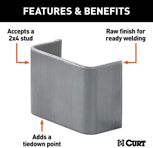 Curt Manufacturing Weld On Anchor 1 5/8 in x 3 1/2 in - Durable Trailer Hitch Accessory