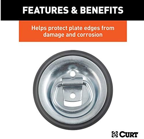 Curt Manufacturing Black Plastic Trim Ring for J701 - Durable Automotive Accessory