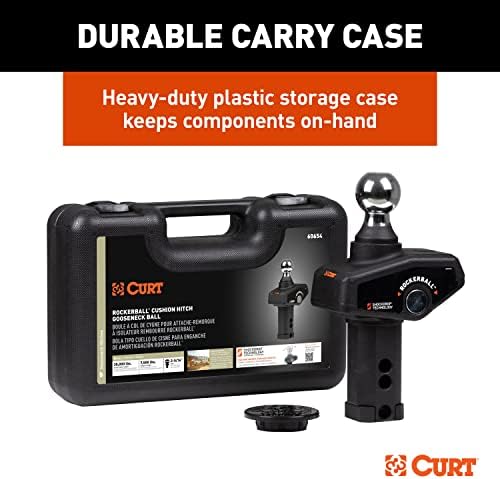 Curt Manufacturing Rockerball 2 5/16 Inch Cushion Hitch Gooseneck Ball (Part #60654)