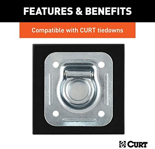 Curt Manufacturing Gloss Black Backing Plate for J600 and J704 Models - Part 83607