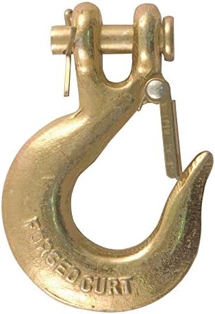 Curt Manufacturing 81940 1/4 Inch Clevis Safety Latch Hook Grade 70 with 12,600 lb Gvwr