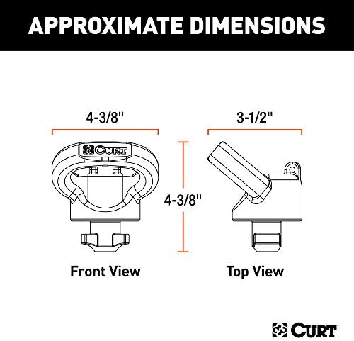 Curt Manufacturing 60698 Ram 2500/3500 5th Wheel Prep Kit with Safety Chain Anchors